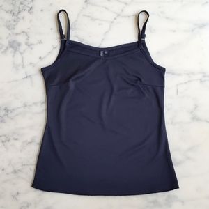 NWOT. Black Stretchable Cami with Adjustable Straps.